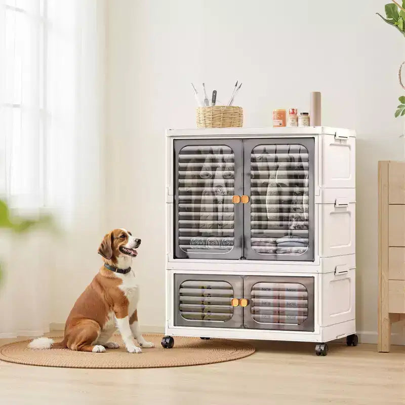 Armoire portable pour enfants avec couvercle et roulettes - Meuble de rangement avec portes pour vêtements et costumes d'enfants