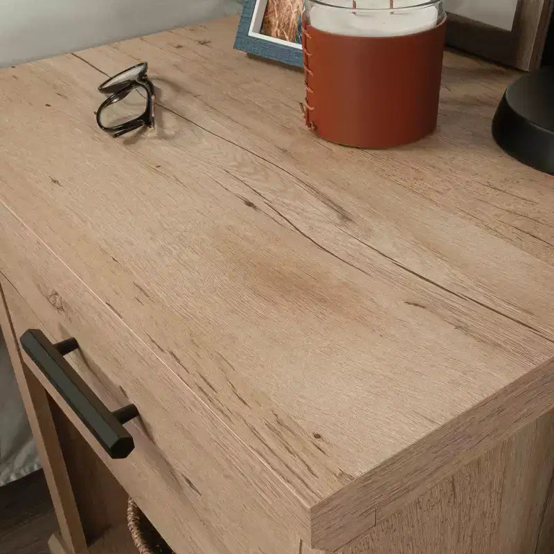 Table de chevet moderne en bois avec tiroir et étagère ouverte