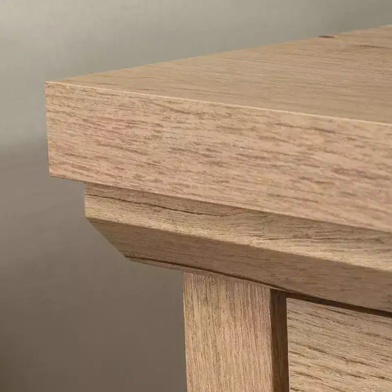 Table de chevet moderne en bois avec tiroir et étagère ouverte
