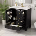 30 Bathroom Vanity Sink Combo, Bathroom storage Cabinet with Drawers and Shelf, Single Sink Bathroom Vanity