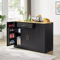 Îlot de cuisine moderne avec tiroirs, poubelle inclinable, îlots de rangement de cuisine avec étagères réglables pour la cuisine et la salle à manger