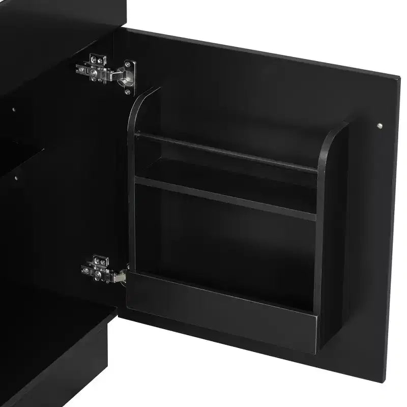Ensemble meuble-lavabo 20" pour petite salle de bain, meuble de rangement de salle de bain avec étagère, meuble-lavabo à lavabo simple
