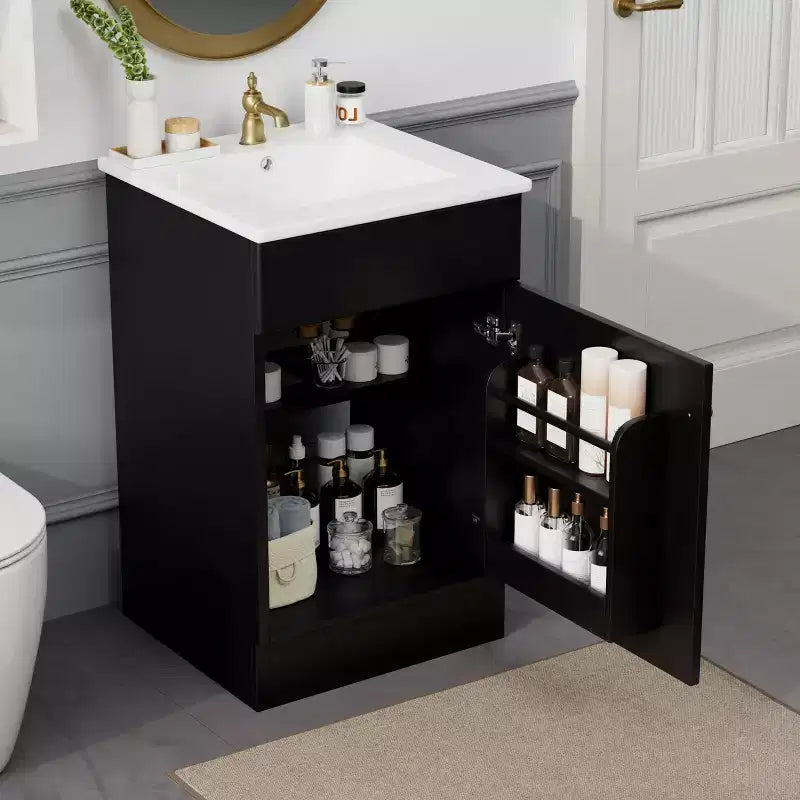 20 Small Bathroom Vanity Sink Combo, Bathroom storage Cabinet with Shelf, Single Sink Bathroom Vanity