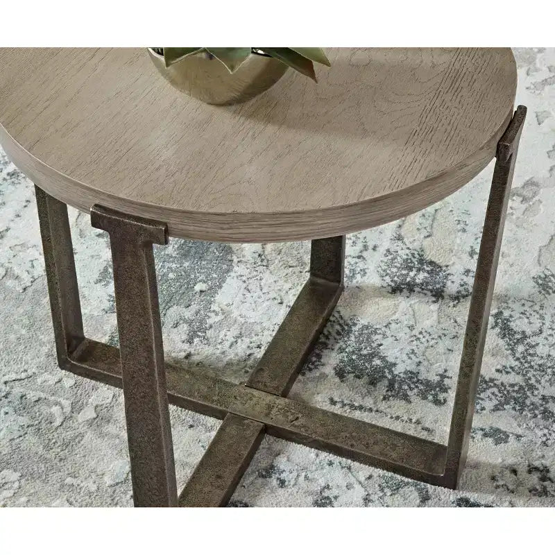 Table d'appoint noir/gris/brun/beige - Signature Design