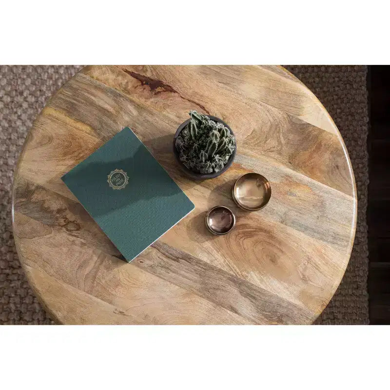 Table basse ronde en bois