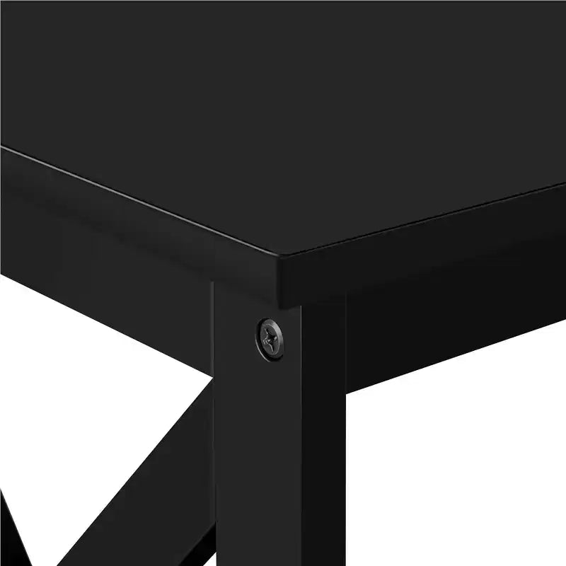 Table console en bois à 3 niveaux avec prise de courant pour entrée