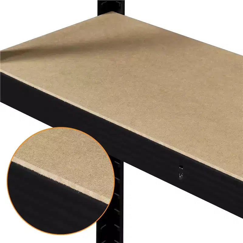 Lot de 2 étagères de rangement métalliques à 5 niveaux, réglables