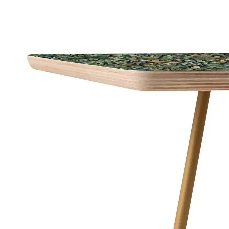 Table d'appoint carrée multicolore